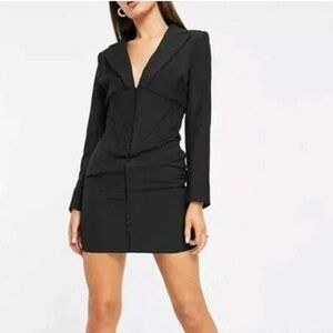 NWT Lavish Alice Corset Tux Mini Dress in Black Size 10